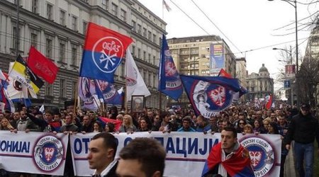 Serbiyada aksiyalar zamanı 107 nəfər saxlanılıb