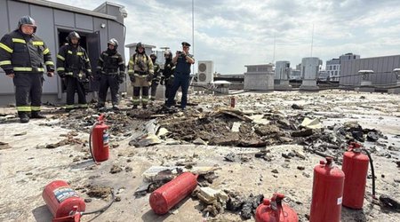 Украинский беспилотник попал в российский стадион