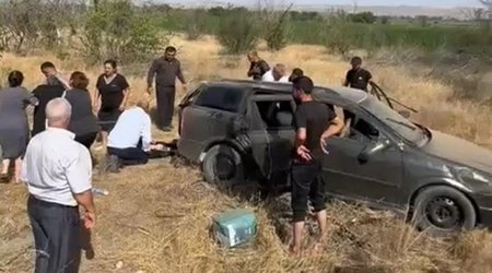 В Джебраиле семья шехида попала в аварию, пострадали 5 человек