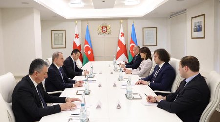 Kobaxidze Ceyhun Bayramovu qəbul edib