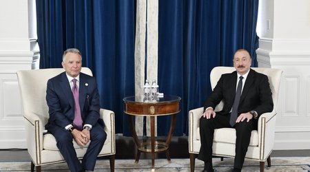 İlham Əliyev Stiv Uitkoff ilə görüşüb