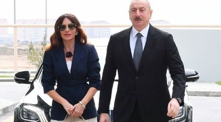 Алиевы посетили Гянджу