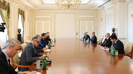 Президент Ильхам Алиев принял госминистра Великобритании