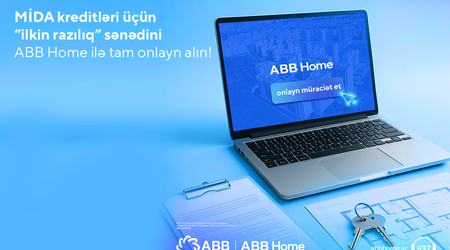 MİDA kreditinə ilkin razılıq üçün banka
gəlməyə ehtiyac qalmadı!