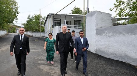 Prezident İlham Əliyev Xocalı rayonunun Badara kəndində olub