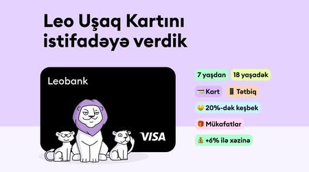 Leobank Uşaq kartını təqdim edir: erkən yaşdan maliyyə savadlılığı