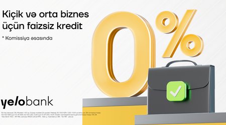 Yelo Bank-dan KOB-lara faizsiz dəstək!