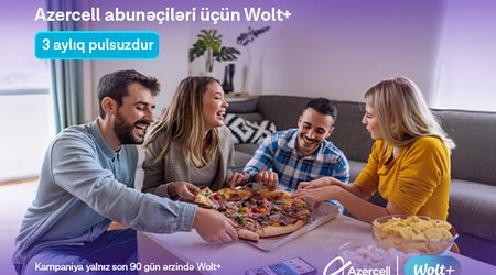Azercell offers its users a three-month subscription to “Wolt+” for free