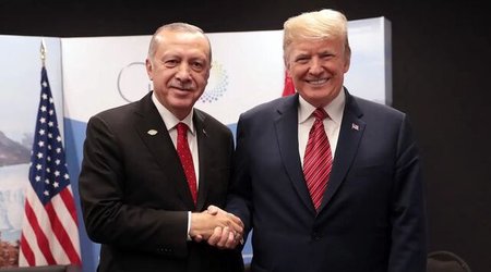 Началась встреча Эрдогана и Трампа