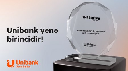 Unibank “Biznes Bankçılıq” nominasiyası üzrə qalib olub