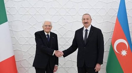 Prezident Mattarella ilə görüşündən paylaşım edib -Video