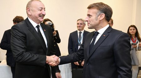 Переговоры Алиева и Макрона