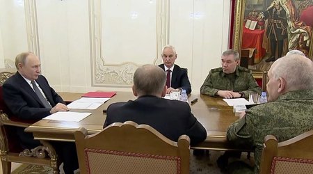 Putin marks 73rd birthday among military officers