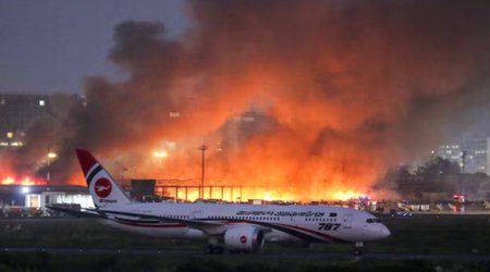 Пожар в аэропорту Бангладеш остановил полеты