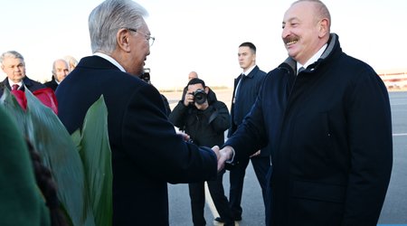Ильхам Алиев прибыл в Казахстан с государственным визитом