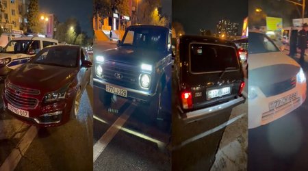 В Баку задержаны четыре автохулигана