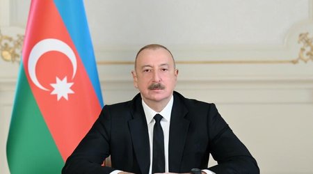 İlham Əliyev Dövlət Bayrağı Günü münasibətilə paylaşım edib