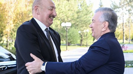 Prezident İlham Əliyev Özbəkistan səfərindən paylaşım edib -Video