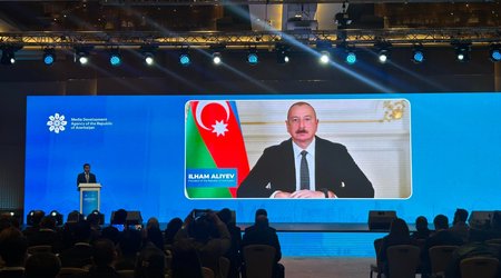 Aliyev urges stronger information security in message to D8 Media Forum