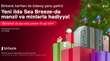 Pay with Birbank cards for a chance to win an apartment at Sea Breeze