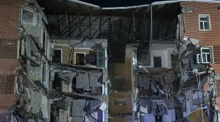 В Геранбое обрушился подъезд пятиэтажного дома