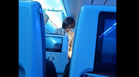Kazakh health minister assists passenger who fell ill on flight