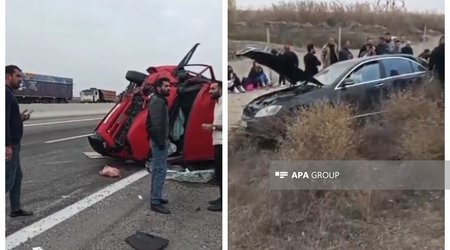 Salyanda yol qəzası olub, xəsarət alan var