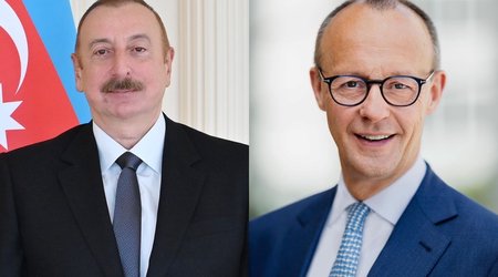 Канцлер Германии позвонил президенту Ильхаму Алиеву