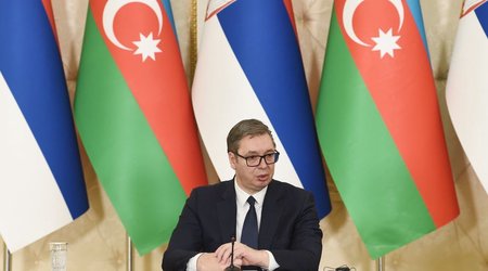 Serbiya Prezidenti Aleksandar Vuçiç İlham Əliyevi ad günü münasibətilə təbrik edib