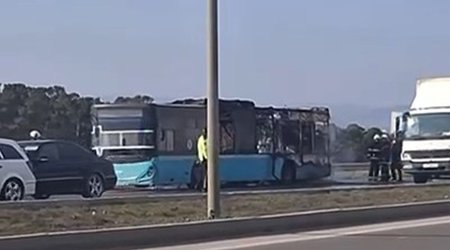 Abşeronda avtobusda yanğın baş verib, xəsarət alan yoxdur