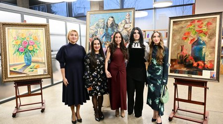 Leyla və Alena Əliyevalar DOST İnklüziv İnkişaf və Yaradıcılıq Mərkəzini ziyarət ediblər