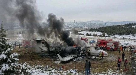 Türkiyədə qəzaya uğrayan təyyarənin qara qutusu Britaniyada təhlil ediləcək