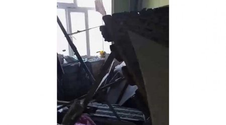 Şabranda mənzilin tavanı çöküb, xəsarət alanlar var