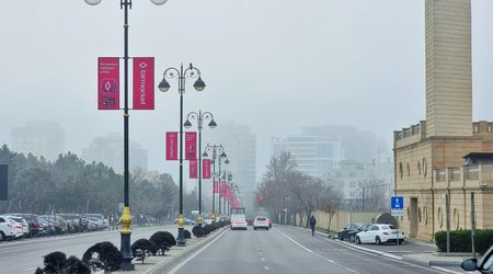 Azərbaycanda bir sıra bölgələrdə dumanlı hava müşahidə olunur
