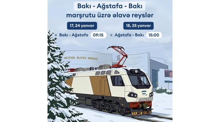 ADY Bakı–Ağstafa marşrutu üzrə əlavə qatar reysləri və endirimlər tətbiq edir