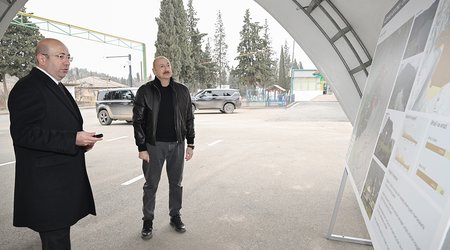 Əliyev Ağdərənin Baş planı ilə tanış oldu