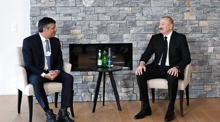 Prezident Davosda Braziliyanın "BTG Pactual" şirkətinin sədri ilə görüşüb