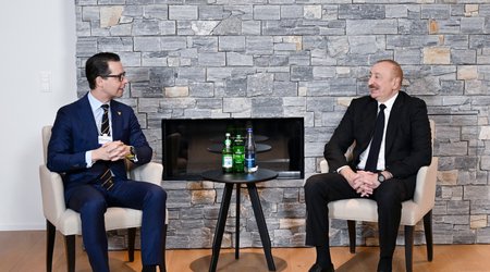 Prezident Davosda görüşlər keçirib - Yenilənib