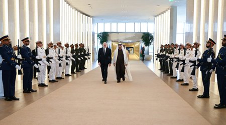 Prezident İlham Əliyev Birləşmiş Ərəb Əmirliklərinə səfərə gəlib