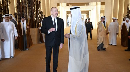 Ilham Aliyev arrives in UAE on working visit