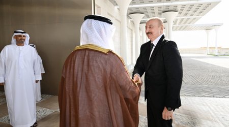 Prezidentin sosial media səhifələrində BƏƏ-yə işgüzar səfərindən video paylaşılıb