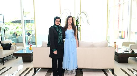 Leyla Əliyeva Zarqa Yaftalı ilə görüşüb