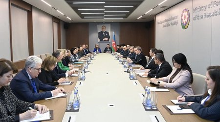 Bayramov ABŞ Ticarət Palatasının baş vitse-prezidentinin başçılıq etdiyi nümayəndə heyətini qəbul edib