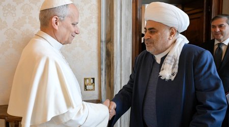 Allahshukur Pashazade meets Pope Leo XIV
