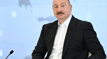 Azerbaijan president congratulates Lithuania on national day