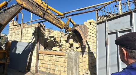 Illegal construction demolished in Baladzhary