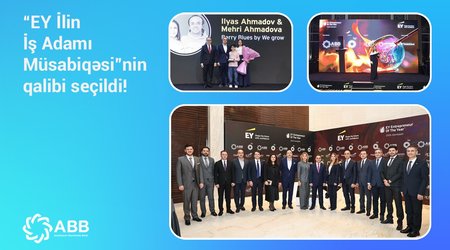 ABB-nin dəstəyi ilə keçirilmiş “EY İlin İş Adamı Müsabiqəsi”nin
qalibi seçildi!
