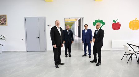 İlham Əliyev Lənkəranda açılış edib