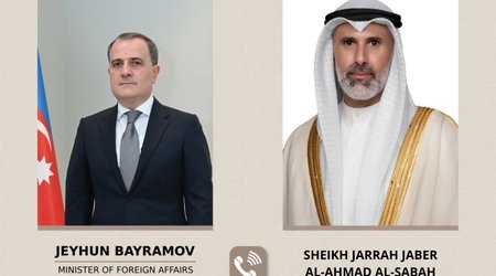 Azərbaycan və Küveyt XİN-ləri diplomatik təşəbbüslərin gücləndirilməsini müzakirə edib