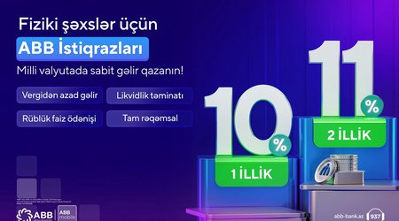 ABB-dən fiziki şəxslər üçün yeni məhsul - ABB istiqrazları!